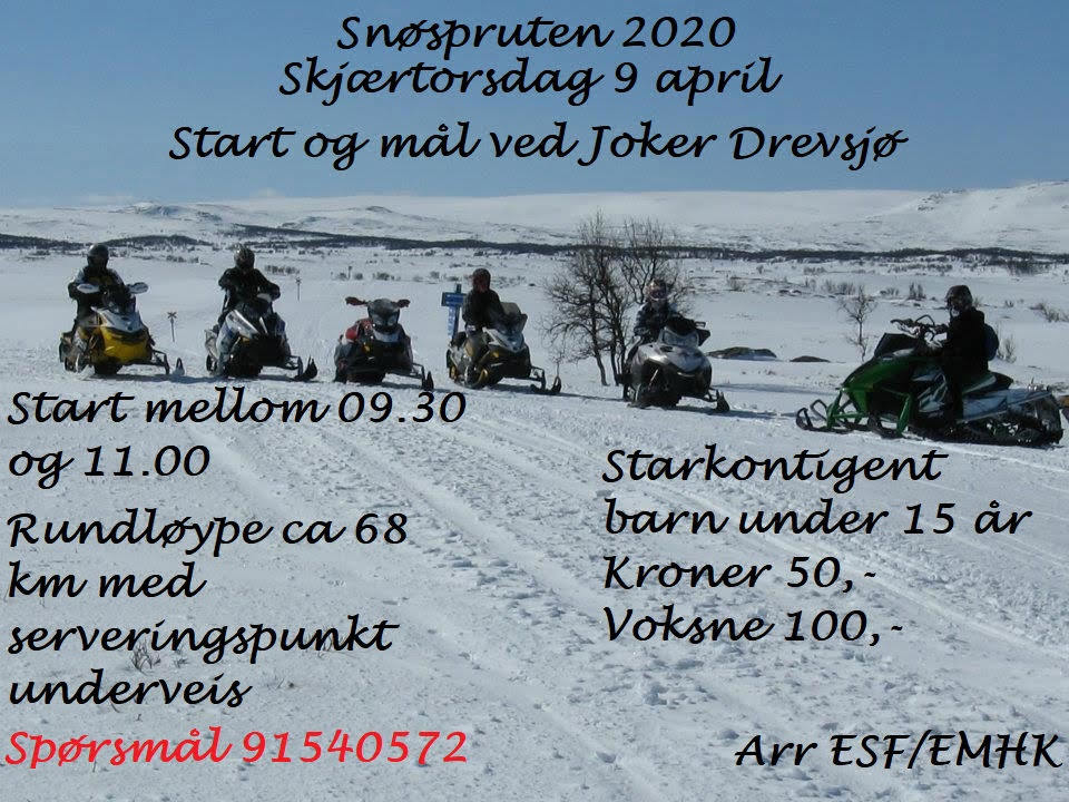 Snøspruten 2020 - AVLYST